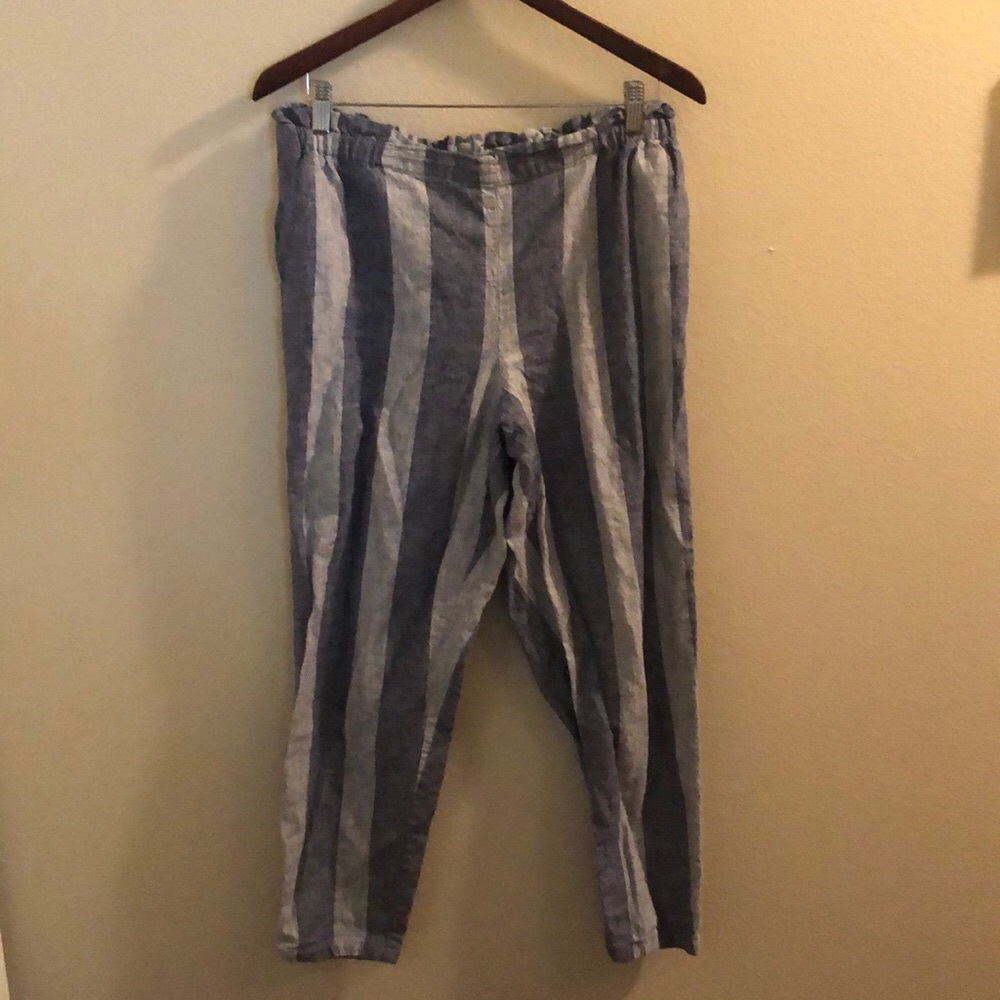 Beachlunchlounge Striped Linen Pants